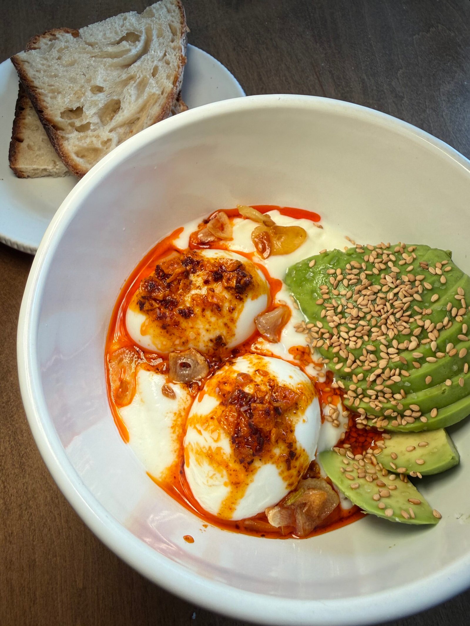 Chili Crisp Soft Eggs with Yogurt 
(10-Minute High-Protein Meal)